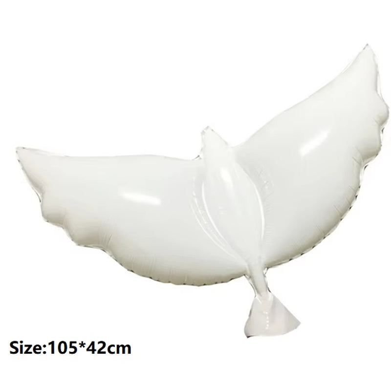 1Set Church Cross Pigeon Dove Foil Balloons Christian Catholic Worship Pray Wedding Celebration Birthday Follower Disciple Party