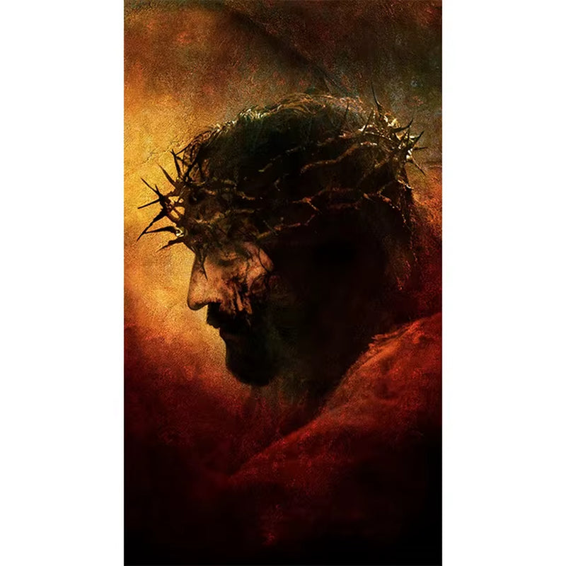 Crown of Thorns Jesus Poster Home Decor Hd Printed Pictures Wall Christ Canvas Painting God Picture for Living Room