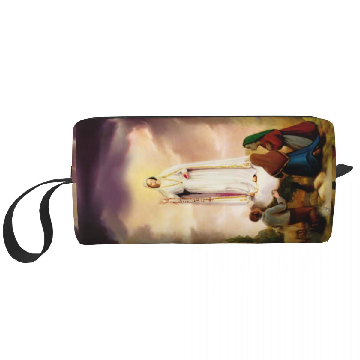 Custom Mary Undoer of Knots Cosmetic Bag Women Cute Catholic Our Lady of Virgin Mary Makeup Case Beauty Storage Toiletry Bags