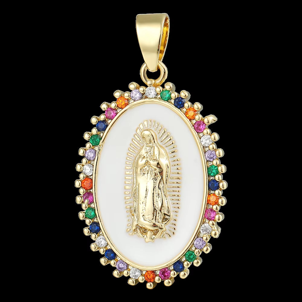 Trousse de maquillage personnalisée Marie Défaite des Nœuds pour femmes, jolie trousse de maquillage catholique Notre-Dame de la Vierge Marie, trousse de toilette de rangement de beauté