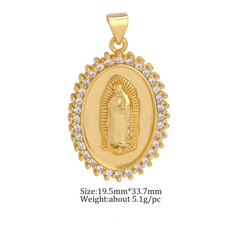  Talisman Pendentif Fabrication de bijoux Dieu Mère Sainte Vierge Marie Breloques pour chapelet chrétien