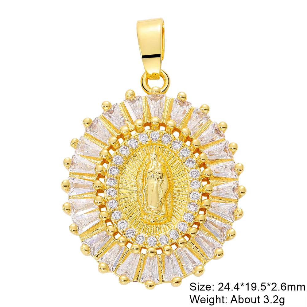  Talisman Pendentif Fabrication de bijoux Dieu Mère Sainte Vierge Marie Breloques pour chapelet chrétien
