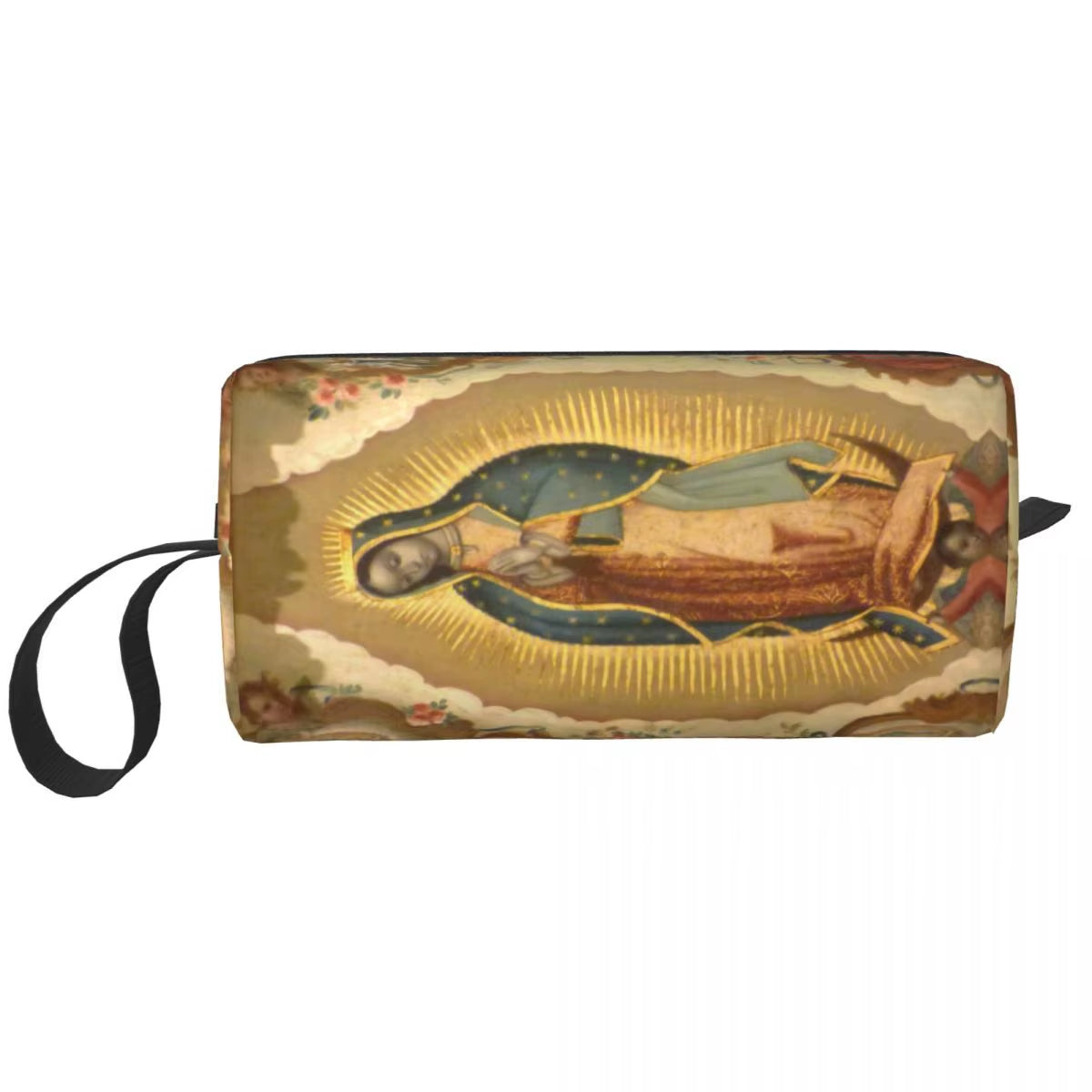 Custom Mary Undoer of Knots Cosmetic Bag Women Cute Catholic Our Lady of Virgin Mary Makeup Case Beauty Storage Toiletry Bags