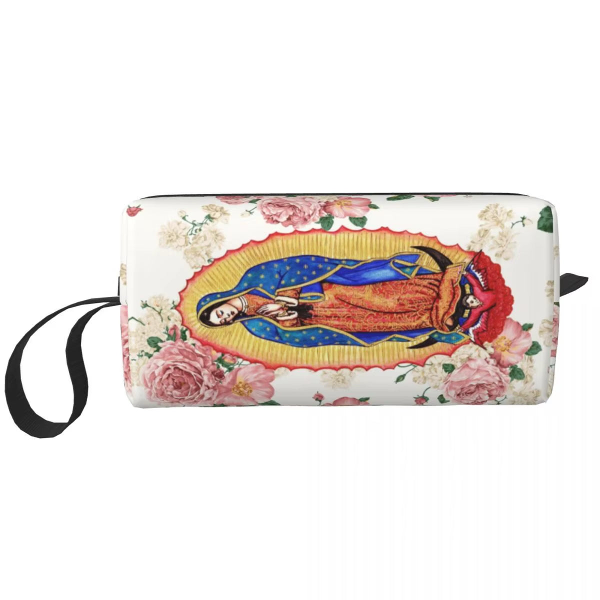 Custom Mary Undoer of Knots Cosmetic Bag Women Cute Catholic Our Lady of Virgin Mary Makeup Case Beauty Storage Toiletry Bags